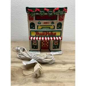 Vtg 1993 Christmas Valley Collection True Value Ceramic Lighted Decoration House